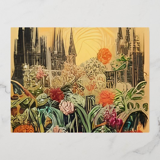 Fotodrucke Folie Einladungspostkarte (Vorderseite)