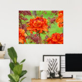 Fotodrucke von Büros Orange Rhododendron Garden Poster (Heimbüro)