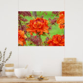 Fotodrucke von Büros Orange Rhododendron Garden Poster (Küche)
