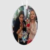 Fotofestival mit Tanzschneemann hinzufügen Ornament (Vorderseite)