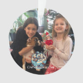 Fotofestival mit Tanzschneemann hinzufügen Ornament (Vorderseite)