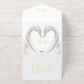 Fotofolie in einer Hochzeitseinladung hinzufügen All-in-One-Einladung (Außenseite)