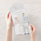 Fotofolie in einer Hochzeitseinladung hinzufügen All-in-One-Einladung (Abreißstreifen)