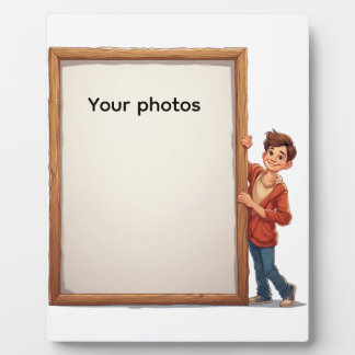 Fotoframe-Design mit Jungen - Heb deinen Moment Fotoplatte