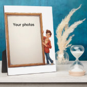 Fotoframe-Design mit Jungen - Heb deinen Moment Fotoplatte (Seite)