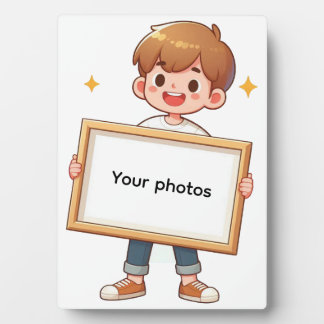Fotoframe-Design mit Jungen - Heb deinen Moment Fotoplatte