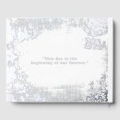 Fotogalerie White Elegant Foil Gästebuch (Rückseite)