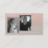 Fotogeschäft Ombre Glitzer Ihr Logo  Visitenkarte (Rückseite)