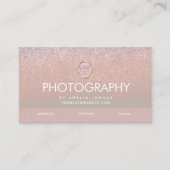 Fotogeschäft Ombre Glitzer Ihr Logo  Visitenkarte (Vorderseite)