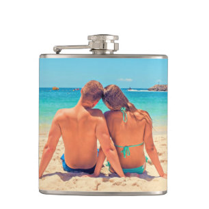 Fotoglasflasche mit Ihren Lieblingsfotos Flachmann