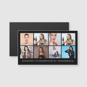 Fotograf 8 Fotos schwarze geschäftsmagnetkarte Magnetkarte