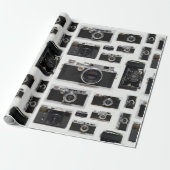 Fotograf Alte Vintage Kameras Umschlagpapier Geschenkpapier (Ungerollt)