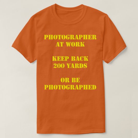 Fotograf am Arbeitsplatz (2) T-Shirt (Design vorne)