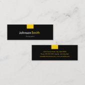 Fotograf - Amber Yellow Compact Mini Visitenkarte (Vorne/Hinten)