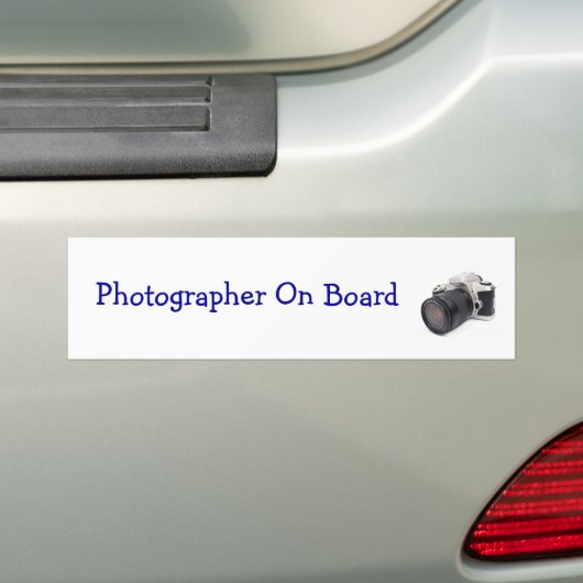 Fotograf-an Bord - Autoaufkleber (Auf Auto)