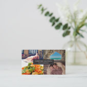 Fotograf, anpassbar, 4 Fotos Visitenkarte (Stehend Vorderseite)