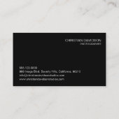 Fotograf, anpassbar, 4 Fotos Visitenkarte (Rückseite)