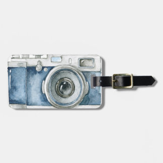 Fotograf auf Dienst Vintage-Kamera-Design Gepäckanhänger