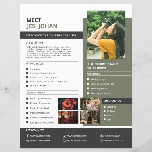 Fotograf auf meiner Seite (Vorderseite)