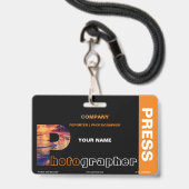 Fotograf Ausweis (Vorderseite mit Lanyard)