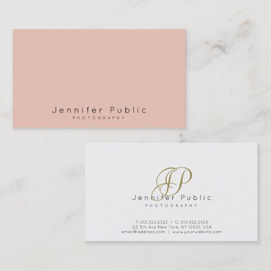 Fotograf Beauty Salon Haar Stylist Gloss Visitenkarte (Vorne/Hinten)