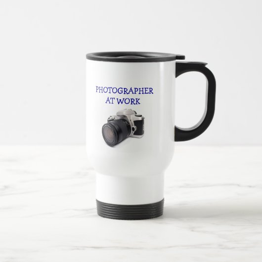 FOTOGRAF BEI der ARBEIT - Reise-Tasse Reisebecher (Rechts)