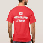Fotograf bei der Arbeit T-Shirt (Rückseite)