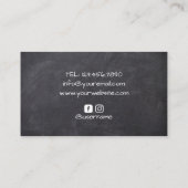 Fotograf Beruflich rosa Kamerakartine Visitenkarte (Rückseite)