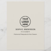 Fotograf Berufliche Fotografie Flyer (Hinten)