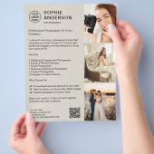 Fotograf Berufliche Fotografie Flyer (Hand)