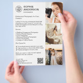 Fotograf Berufliche Fotografie Flyer (Hand)