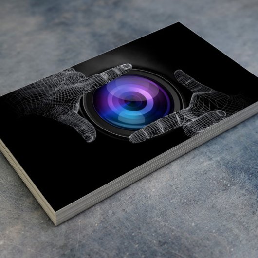 Fotograf Berufliche Hände Fotografie Visitenkarte