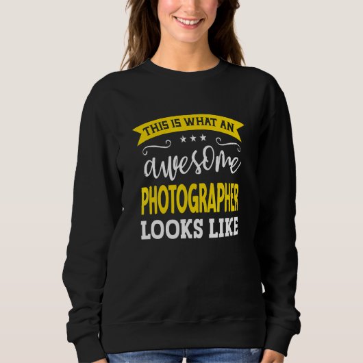 Fotograf Berufstitel Mitarbeiter Lustiger Arbeiter Sweatshirt (Vorderseite)