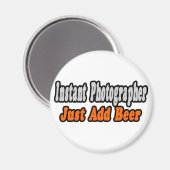 Fotograf...Bier hinzufügen Magnet (Vorderseite/Rückseite)