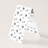 Fotograf Black & White Weihnachtsstars-Karte (Rückseite)