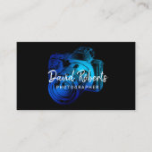 Fotograf Blue Camera Beruflich Fotografie Visitenkarte (Vorderseite)