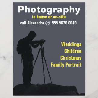 Fotograf Business Fotos Vertrauenswürdiger Flyer