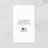 Fotograf Camera Creative Splash Fotografie Visitenkarte (Rückseite)