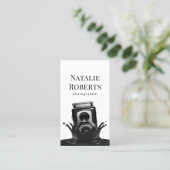 Fotograf Camera Creative Splash Fotografie Visitenkarte (Stehend Vorderseite)