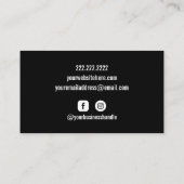 Fotograf Camera Custom Business Card Visitenkarte (Rückseite)