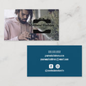 Fotograf Camera Custom Foto Business Card Visitenkarte (Vorne/Hinten)