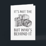 Fotograf Camera Funny Gift Idee Karte<br><div class="desc">Dieses coole Shirt für Fotografie mit einem lustigen Zitat. Machen Sie eine perfekte Geschenk- oder Geschenkidee am Geburtstag oder Weihnachten als phantastischer Fotograf im Shirt mit Zitaten,  Objektiv,  Kameraoutfit oder Foto-Design.</div>