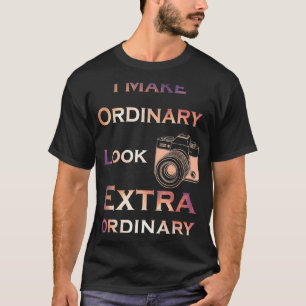 Fotograf Camera Lens Foto Fotografie T-Shirt
