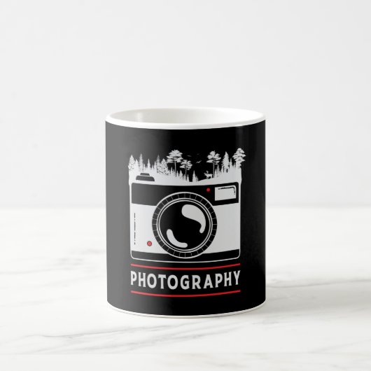 Fotograf Camera Lens Funny Gift Kaffeetasse (Mittel)