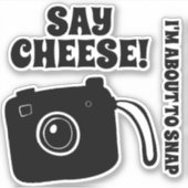 Fotograf-Camera-Lustige Sprüche Aufkleber (Vorderseite)