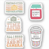 Fotograf Camera Sticker Pack, Niedlich Fotografie (Vorderseite)