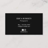 Fotograf Camera Yellow Heart Fotografy Visitenkarte (Rückseite)