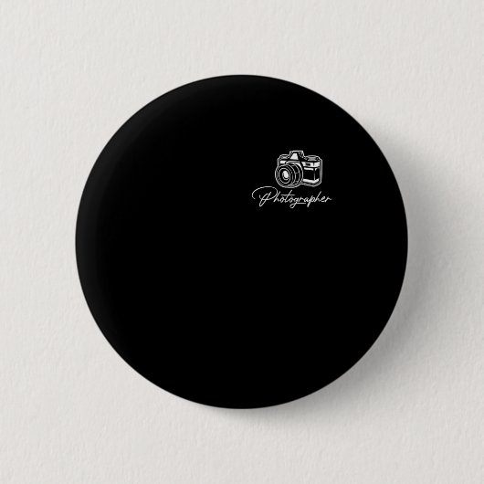 Fotograf Cameraman Camera Fotografy Focus Gi Button (Vorderseite)