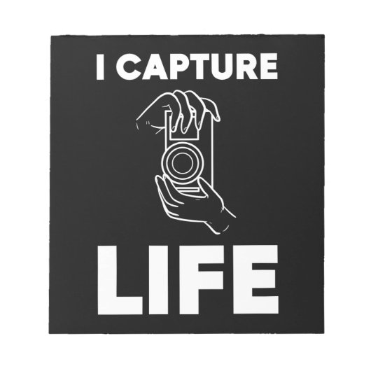 Fotograf Capture Life Notizblock (Vorderseite)