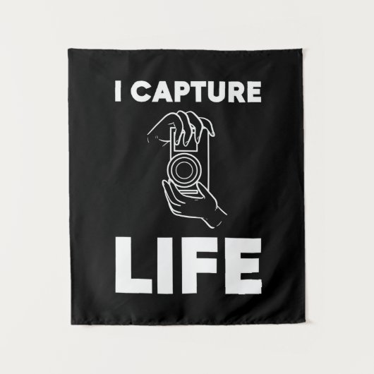 Fotograf Capture Life Wandteppich (Vorderseite)